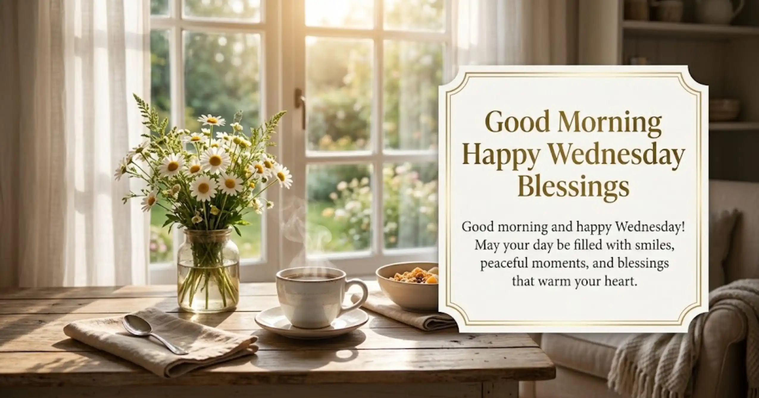 Good Morning Happy Wednesday Blessings