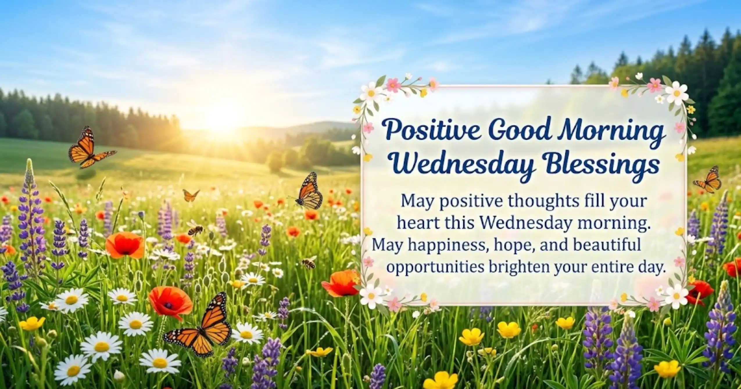 Positive Good Morning Wednesday Blessings