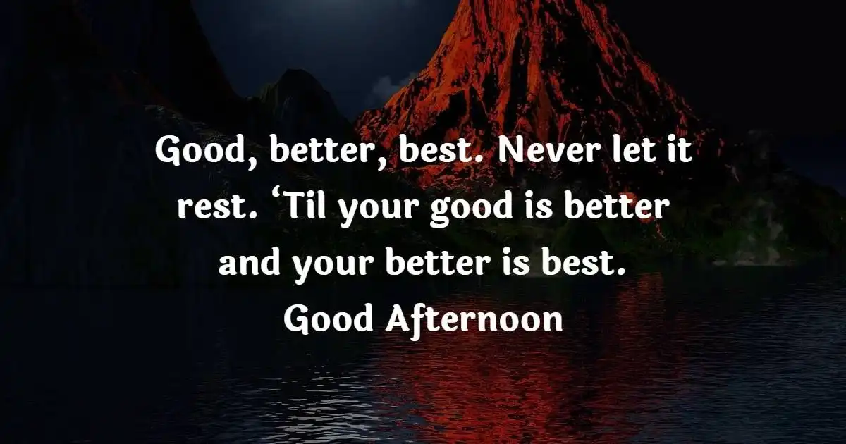 good afternoon blessings